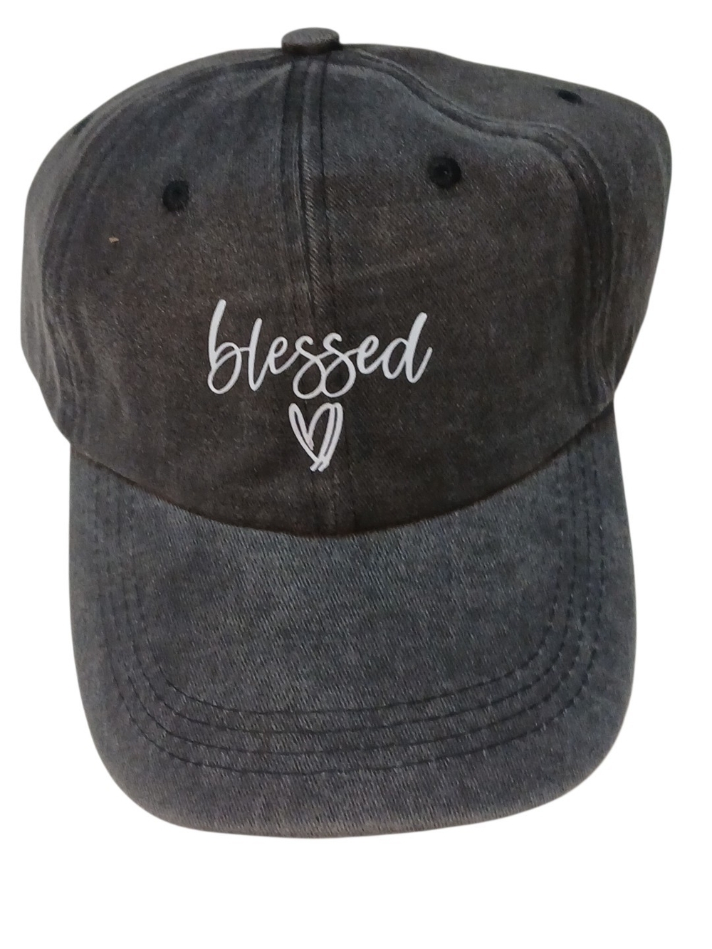Access - Only Black Acc Selected*NWOT, Denim, Embroidered Christian Caps